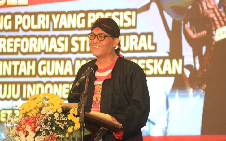 Buka Rakenis dengan Pakaian Reog Ponorogo, Slog Polri Siap Mendukung Pemulihan Ekonomi Nasional