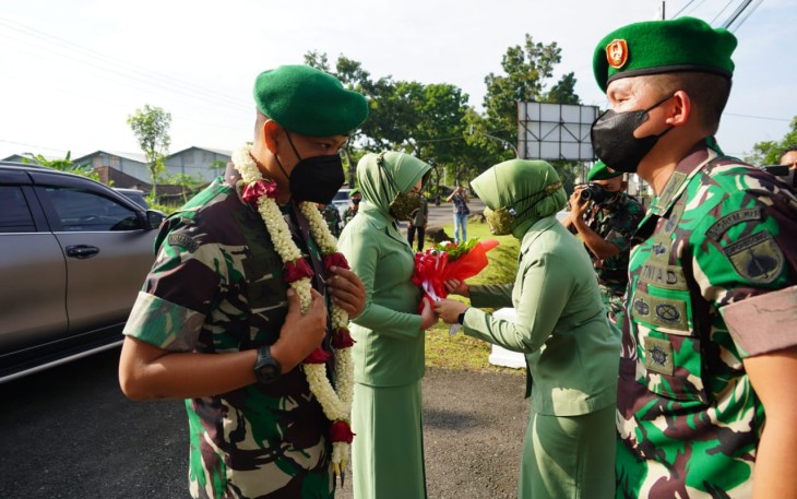 Penyambutan Danrem  071/Wijayakusuma 