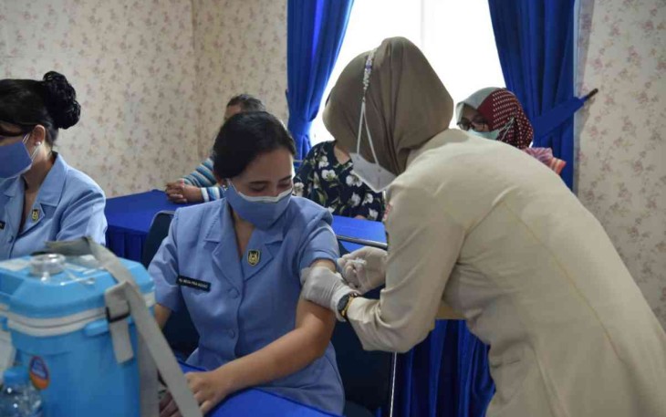 Lanud Supadio Gelar Totalitas Vaksinasi 1, 2, dan Booster