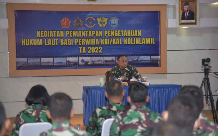 Kolinlamil Gelar Pemantapan Pengetahuan Hukum Laut Bagi Perwira 