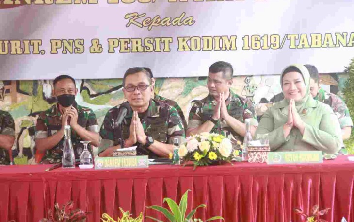 Danrem 163/Wira Satya Kunker ke Kodim 1619/Tabanan