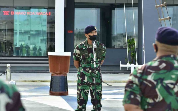Aslog Pangkoarmada III Ingatkan Prajurit Untuk Menjaga dan Merawat Lingkungan Perumahan Dinas maupun Kantor 
