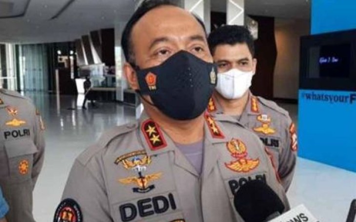 Kadiv Humas Polri saat memberikan keterangan pers di Jakarta 