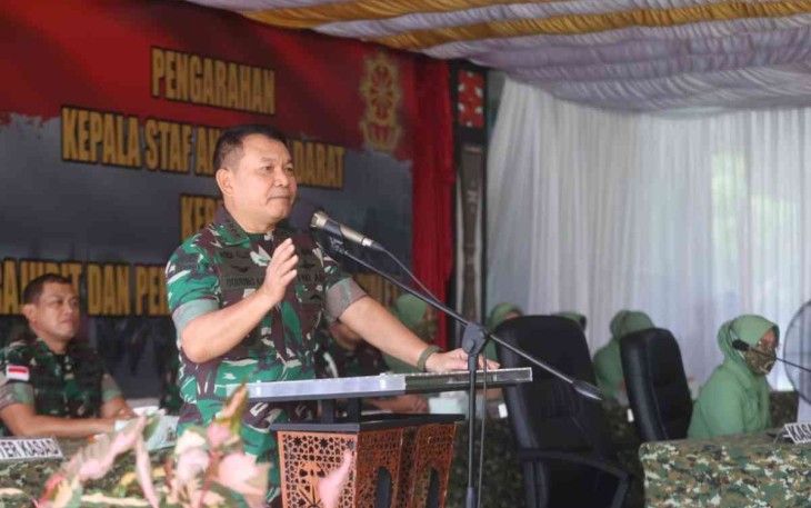 Kunjungi Yonif Raider 755/Yalet di Merauke, Kasad akan Kabulkan Impian Prajurit