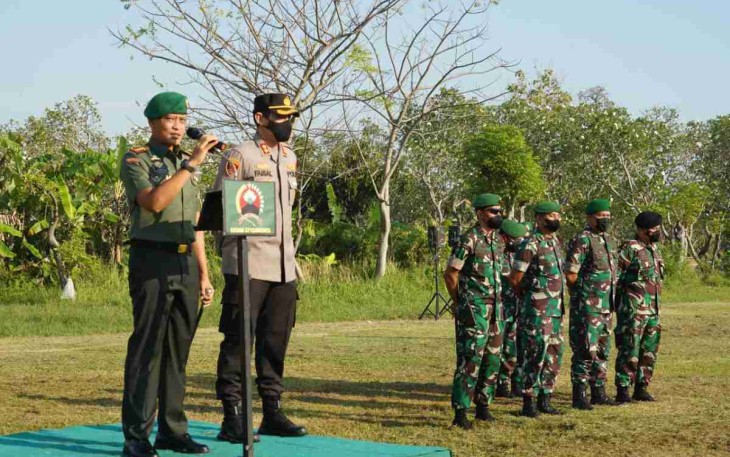 Danrem 071/Wijayakusuma Pimpin Apel Gelar Pasukan Pam VVIP Kunjungan Presiden RI di Brebes