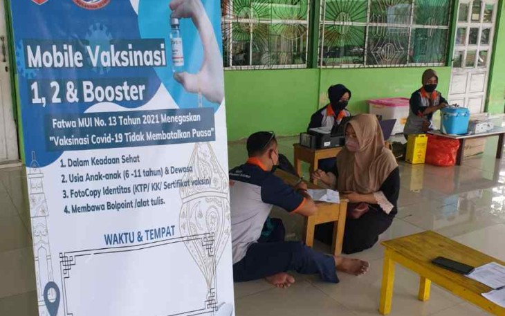 Vaksinasi On The Spot Ramadhan Ala Lanud Supadio