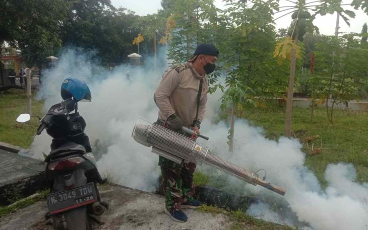 Fogging Cegah Merebaknya DBD, Mako Satlinlamil 2 
