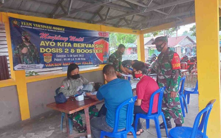Mobilitas Team Vaksinasi, Percepatan Vaksinasi di Kab.HSU
