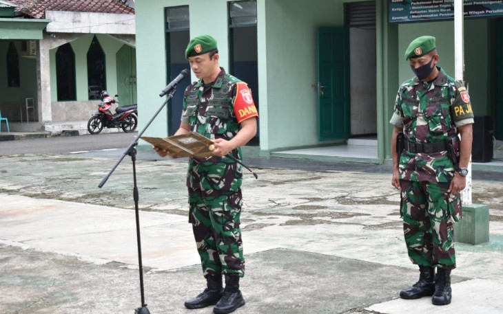 Dandim 1002 pimpin apel pemberangkatan cuti bersana 2902