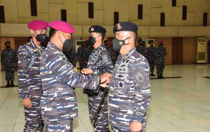 Dankodiklatal melantik pergantian pimpinan di lingkungan Kodiklatal. Rabu (27/4/2022)