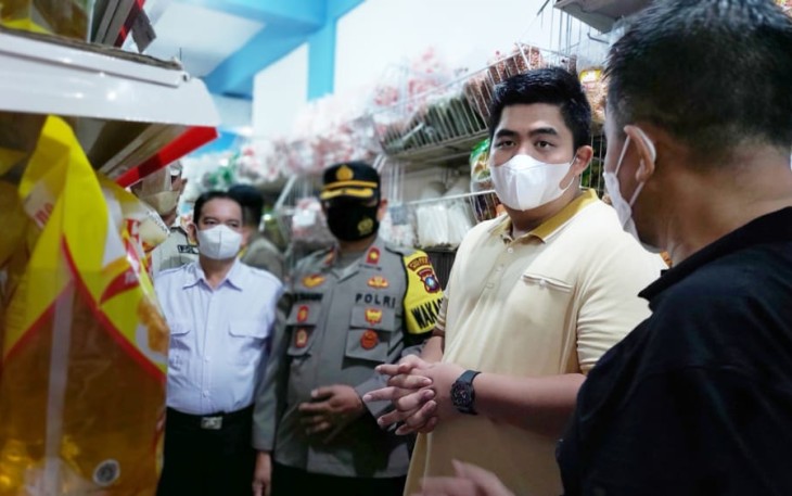 Roby saat Sidak Pasar dan Swalayan