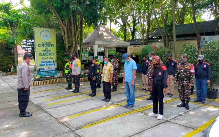 Apel pengamanan lebaran tempat wisata. Sabtu (30/4/2022)