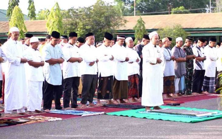 Kodim 0104/Atim gelar shalat Ied. Senin (02/05/2022)