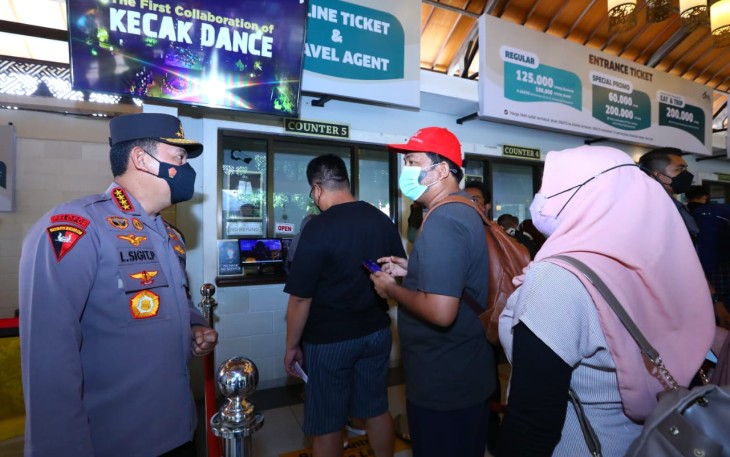 Kapolri tinjau lokasi wisata di pulau Bali. Kamis (05/05/2022)
