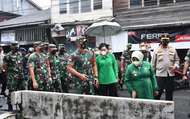 Danrem 033/WP, Brigjen TNI Jimmy Ramoz Manalu, S.Hub, Int, saat menghadiri pembukaan TMMD ke-113 Kodim 0315/Tanjungpinang, Rabu (11/5/2022)