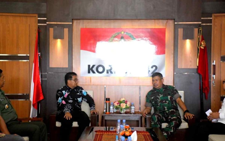 Kunjungan silaturahmi Pj. Gubernur Sulbar ke Makorem 142/Tatag. Rabu (18/05/2022)