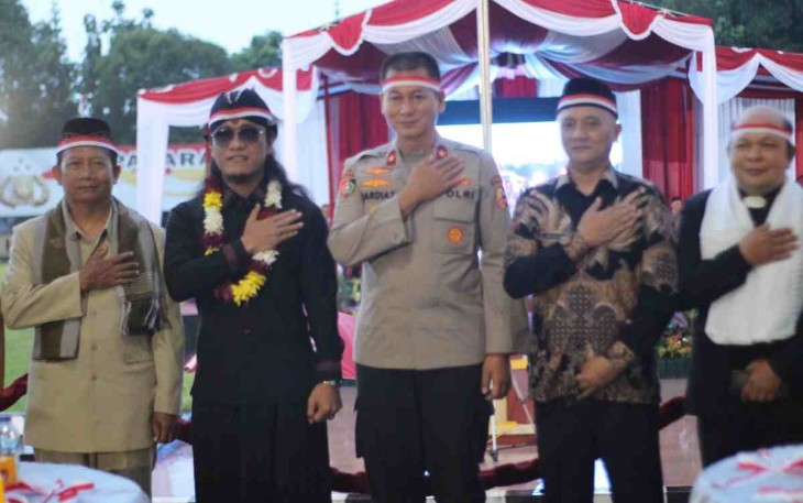 Kasetukpa Lemdiklat Polri foto bersama saat doa bersama lintas agama.