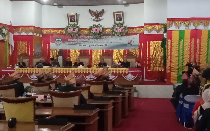 Rapat paripurna HUT ke-19 Kabupaten Seluma, Senin (23/5/2022)