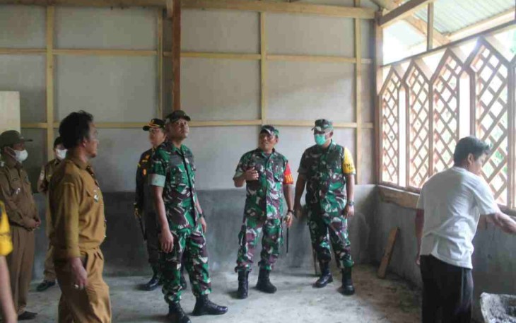 Tinjau pelaksanaan TMMD ke 113 di wilayah Kodim 1427/Pasangkayu