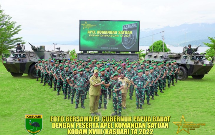 Sinergitas Gubernur Papua Barat bersama Kodam XVIII Kasuari 