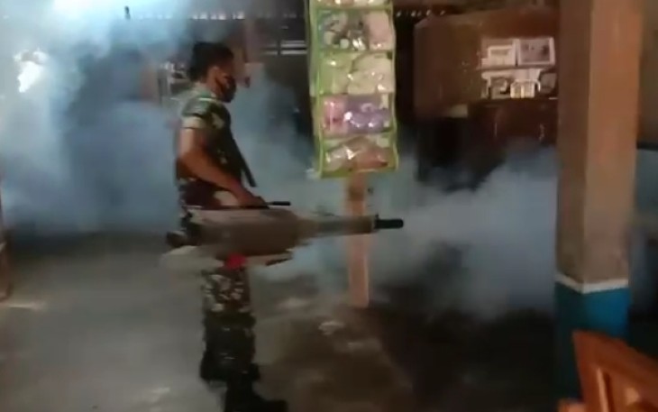 Fogging di dusun Punukan