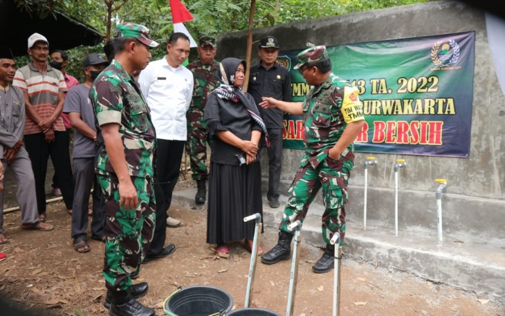 Kadispenad saat Kunjungi Lokasi TMMD Kodim 0619/Purwakarta ke-113