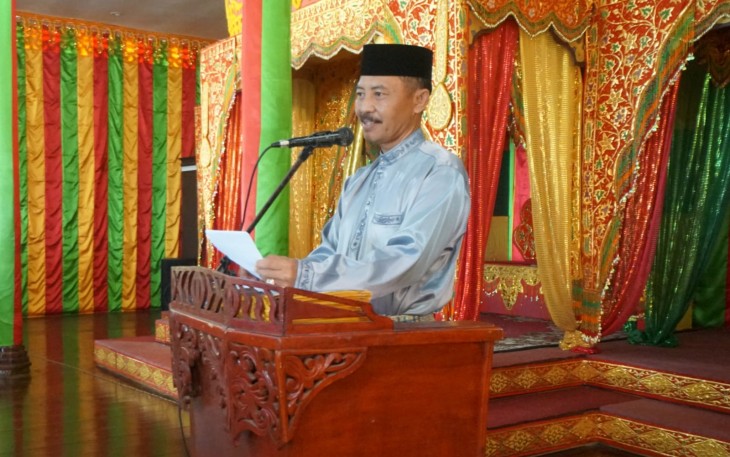 Sekdaprov Kepri, Adi Prihantara, saat sambutan, Kamis (26/5/2022).