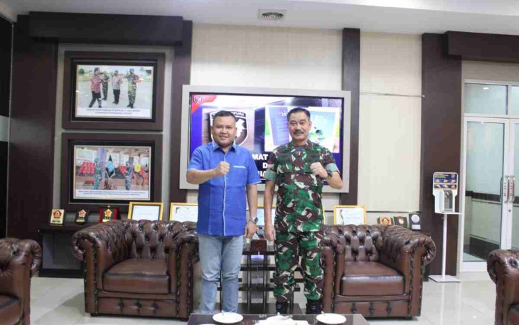 Pangdam XII/Tpr ketika menerima kunjungan Bupati Melawi di Makodam XII/Tpr