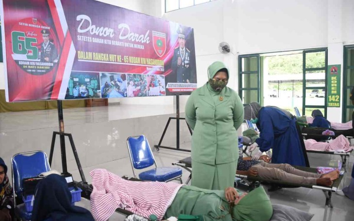 Donor darah Korem 142/Tatag