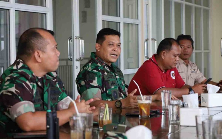 Danrem 023/KS saat ngopi bareng bersama awak media