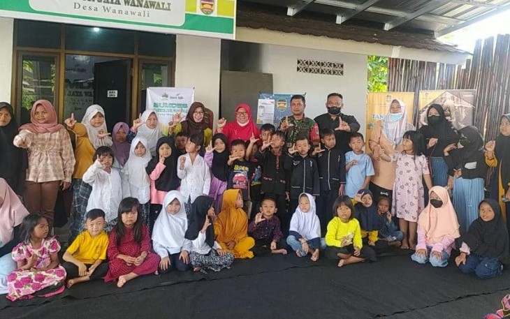 TMMD ke 113 Kodim Purwakarta Hadirkan Pojok Baca untuk Warga Desa Wanawali