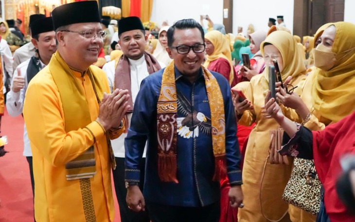 Prosesi pelantikan pengurus Ikatan Keluarga Tanah Datar (IKTD) Provinsi Bengkulu Periode 2022 - 2027.