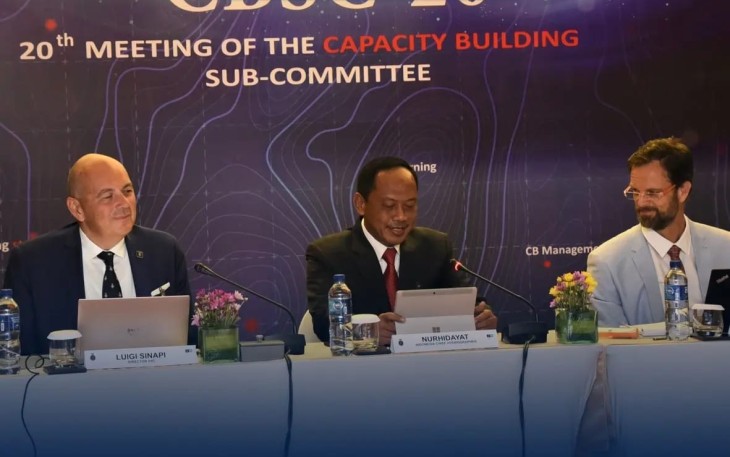 Danpushidrosal saat membuka pertemuan CBSC ke-20 di Bali