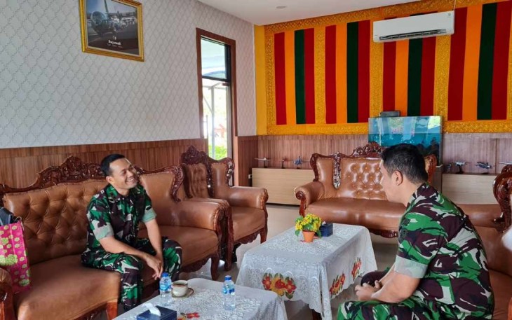 Kunjungan Dandim 0112/Sabang (kiri) ke lanud Maimun Saleh 