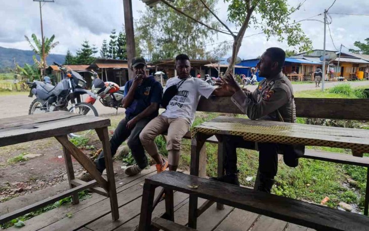 Pesan kamtibmas ciptakan situasi damai di kampung Kabiding