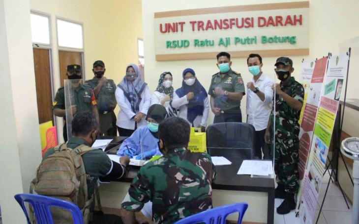 Donor darah meriahkan HUT Bhayangkara Ke-76 