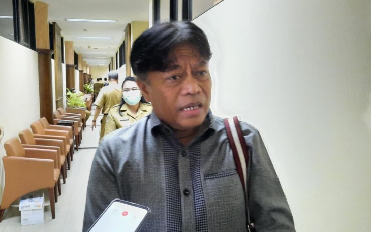 Anggota Komisi B DPRD Jatim Agus Dono Wibawanto usai melakukan hearing dengan Dinas Peternakan