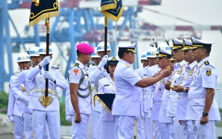 Kasal saat sertijab tujuh jabatan strategis TNI AL di Jakarta 