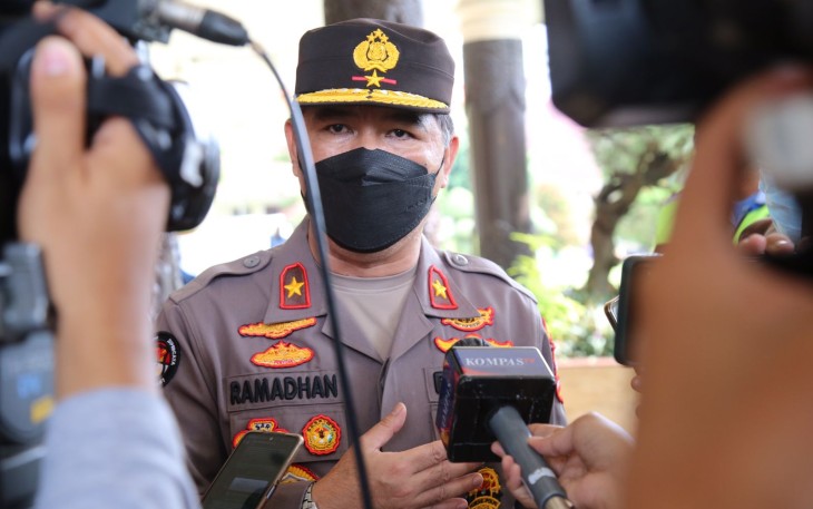 Karopenmas Humas Polri saat memberikan keterangan pers 23 anggota Khilafatul Muslimin sebagai Tersangka
