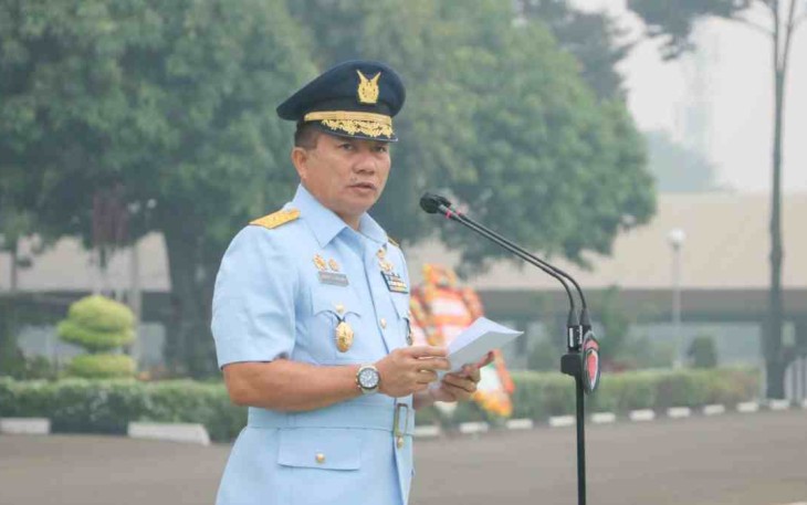 Pangkoopsud I saat memberikan arahan prajuritnya di HUT ke 71 Koopsud 