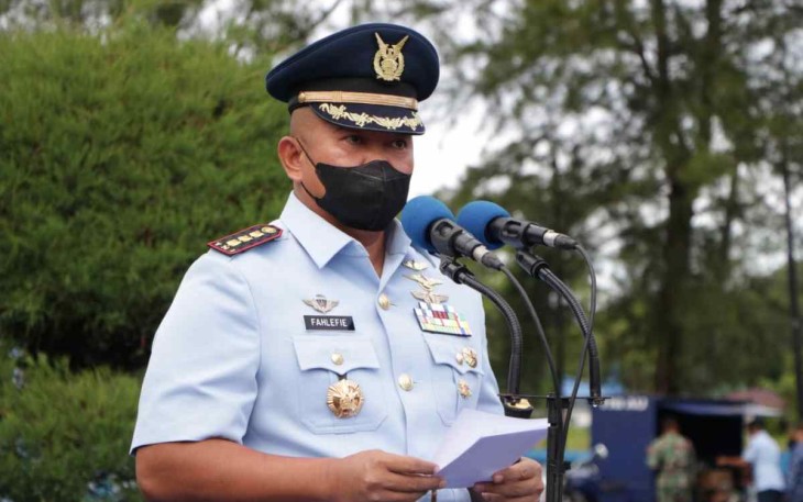 Danlanud pimpin upacara peringatan HUT ke 71 Koopsud di lanud Sutan Sjahrir Padang