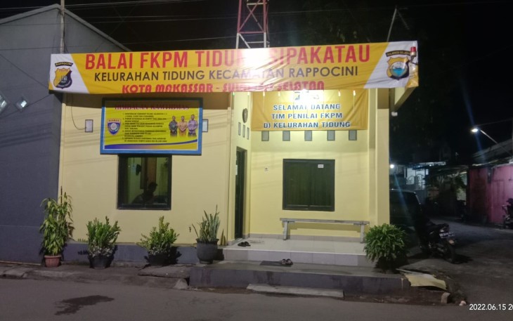 Salah satu pos kamling di wilayah Polsek Rapocini