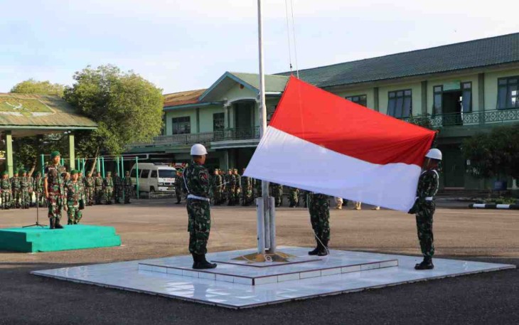 Upacara bendera 17-an Kodim 0104/Atim
