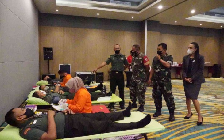 Donor darah prajurit Korem 071/Wijayakusuma 