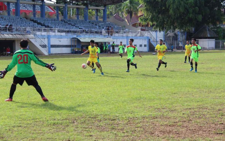 Keseruan liga santri piala Kasad di Kutai Kartanegara 
