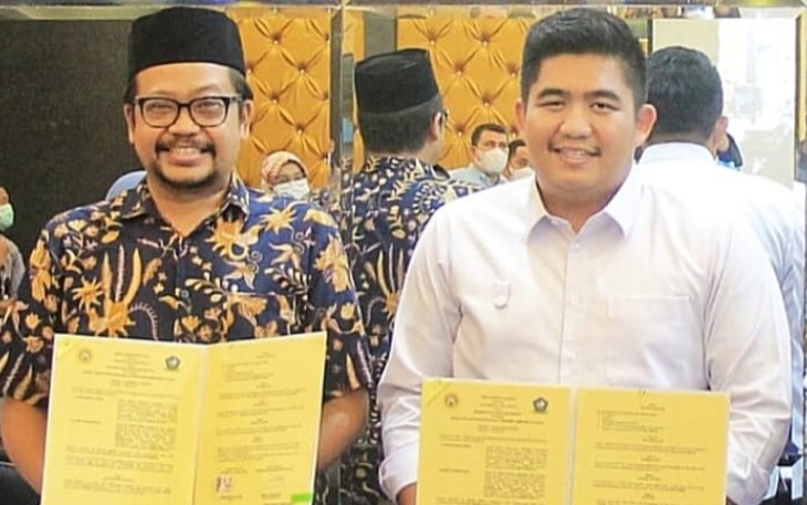 Pemkab Bintan melalukan MoU (Memorandum of Understanding) dengan Universitas Airlangga (UNAIR) di Ruang Rapat II Kantor Bupati Bintan, Rabu (22/06).