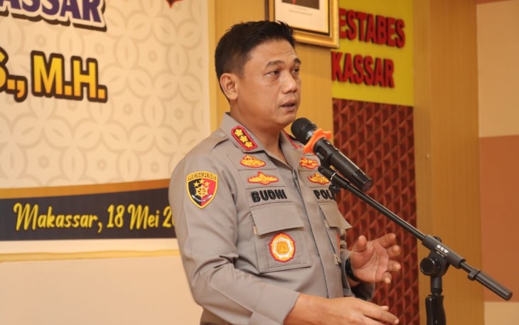 Kapolrestabes Makassar Kombes Budi Haryanto, SIK,. MH