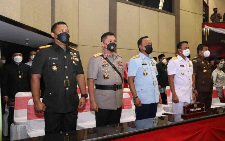 Pangkoopsud I saat menghadiri rapat HUT DKI Jakarta 