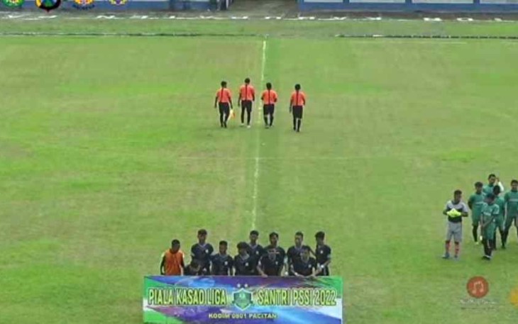 Pertandingan liga santri di wilayah Kodim 0801 Pacitan