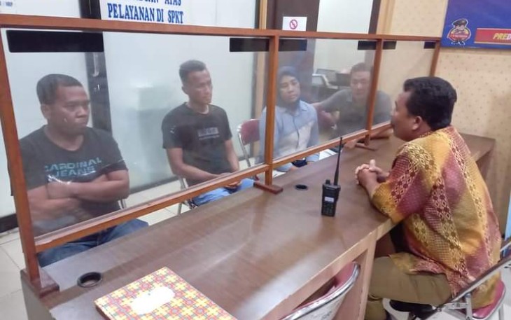 Unit SPKT-A Polres Labuhanbatu saat Lakukan Problem Solving Perkara Penganiayaan